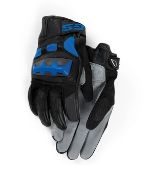 3-цветные мотоциклетные перчатки для мотокросса GS для BMW Motorrad Черные /красные / Синие Кожаные перчатки гоночной команды Всех размеров S-XXL