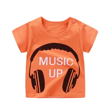 ZWY2090, футболка для мальчиков, хлопковая одежда для малышей, топ для младенцев с коротким рукавом, милая футболка, детская одежда, лето