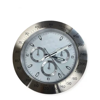 Белые металлические часы Streel Wall Watch Наручные часы Арт-класса Люкс Настенные часы Лучший подарок для украшения дома