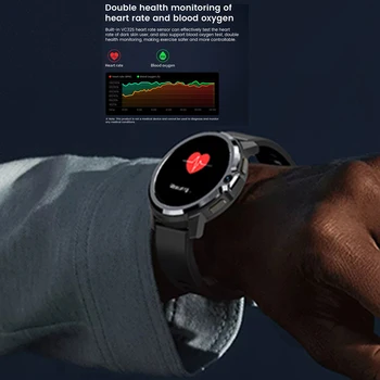 Смарт-часы Android 9.1 с круглым дисплеем и точным мониторингом частоты сердечных сокращений, кислорода в крови, спортивные роскошные смарт-часы Bluetooth
