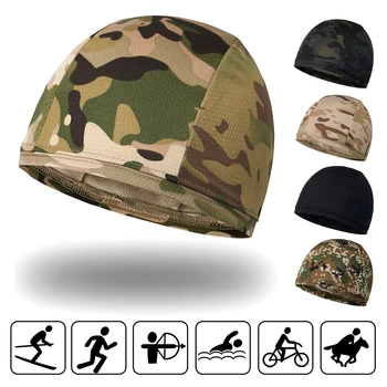 Спортивная Велосипедная Кепка на открытом воздухе, Тактический Камуфляжный Шлем, Подкладка для шлема, Быстросохнущая Спортивная Дышащая Велосипедная Шапочка для рыбалки, Охоты