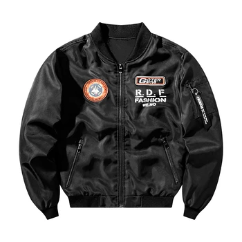 Черно-синяя Армейская куртка-бомбер, мужские модные куртки в стиле хип-хоп, мужская уличная одежда, военное пальто летчика, Ветрозащитные флисовые куртки 5XL