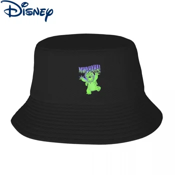 Шляпа Sun Bob Lilo Stitch Halloween Stitch Mwahaha Disney Fisherman Cap Disney Cartoon Хлопчатобумажные шляпы-ведра Уличная шляпа рыбака