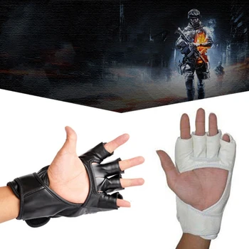1 пара боксерских перчаток с полупальцами для тхэквондо Протектор ММА Муай Тай Боксерские тренировочные рукавицы H053