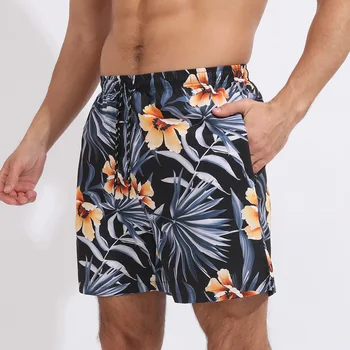 12 Цветов Летний Стиль 2023 Мужские шорты Пляжные Короткие Дышащие Быстросохнущие Свободные Повседневные Шорты с Гавайским принтом Мужские