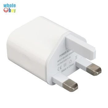 2 Порта USB UK Plug 3-Контактный Адаптер Настенного Зарядного Устройства с 2 Портами USB Зарядное Устройство для Путешествий Зарядка для iPhone XS Max Samsung s8 s9 300 шт./лот