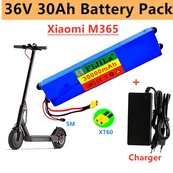 2022 подлинный литий-ионный аккумулятор 36V 30Ah, подходящий для электрического скутера Xiaomi Mijia m365 battery pack BMS + зарядное устройство