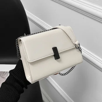2023 Квадратные Роскошные сумки через плечо для женщин, высококачественная дизайнерская сумка из искусственной кожи, винтажная женская сумка через плечо на цепочке