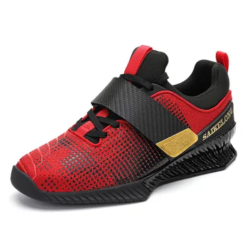 2023 Новые Профессиональные ботинки SAIHELONG для приседаний Мужские силовые ботинки для тяжелой атлетики, поддерживающие противоскользящую обувь для становой тяги