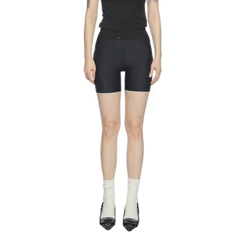 2023 весенне-летние новые повседневные спортивные шорты y2k черного цвета с эластичной резинкой на талии, женские велосипедные нижние брюки