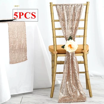 30x275 см Лента для стула Chiavari с блестками, галстук-бабочка, лента для стула для свадебного мероприятия, украшения вечеринки