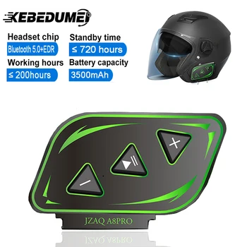 3500 мАч Мотоциклетный шлем гарнитура Мотоцикл BT переговорное устройство Мотоцикл Bluetooth стерео наушники водонепроницаемые для катания на лыжах мотогонщик