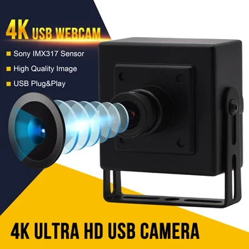 3840x2160 USB-камера видеонаблюдения 4K веб-камера CMOS IMX317 с мини-микрофоном USB-веб-камера с мини-корпусом