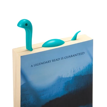 3D-закладка в форме водяного монстра, Забавная страница для чтения, папка для книг, Милые животные, Книжный знак, Новинка, Канцелярский подарок для мальчиков и девочек