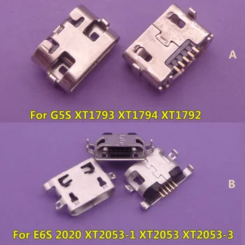 50-100 шт Micro Usb Зарядное Устройство Док-станция Для Зарядки Порты И Разъемы Разъем Для Motorola Moto E6S 2020 XT2053 G5S XT1793 XT1794 XT1792 Контактный Разъем