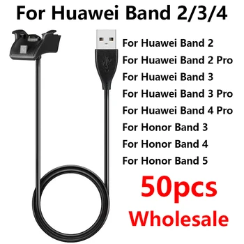 50шт USB Зарядное Устройство Для Спортивного Браслета Huawei 2/2 Pro/3/3 Pro/4 Pro Honor Band 3/4/5 Зарядная База Браслет Смарт-Аксессуары
