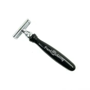 Frank Shaving-безопасная бритва с двойным лезвием и ручкой из искусственного черного дерева + бесплатное лезвие + БЕСПЛАТНАЯ доставка #DE-01EB
