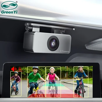 GreenYi 1080P AI Сигнализация Камера Заднего Вида Автомобиля AHD TVI CVBS 8 Сигналов Ночного Видения Full HD Металлический Материал с Динамиком BSD ASD800