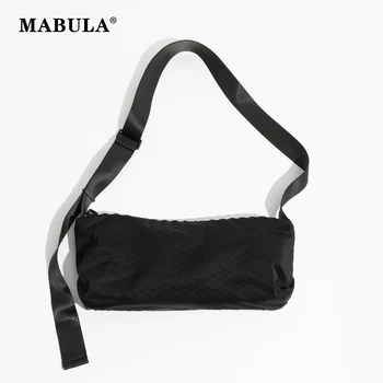 MABULA Повседневные женские сумки через плечо из мягкого полиэстера простого дизайна, черная сумка-хобо, женская маленькая сумка-тоут, кошельки