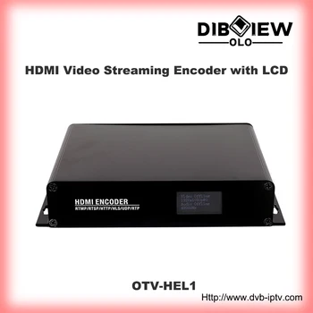 OTV-HEL1 Новое поступление H265 H264 IPTV Потоковое видео С HDMI На кодировщик IPTV SRT С ЖК-дисплеем и поддержкой видеовыхода Facebook