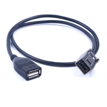 Автомобильный USB AUX кабель Адаптер Аудио Медиа Музыкальный интерфейс для Mitsubishi Outlander ASX 2009 года выпуска Auto AUX
