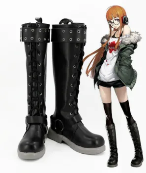 Аниме P5 Persona 5 Ботинки для косплея Обувь Futaba Sakura Ботинки для косплея на заказ
