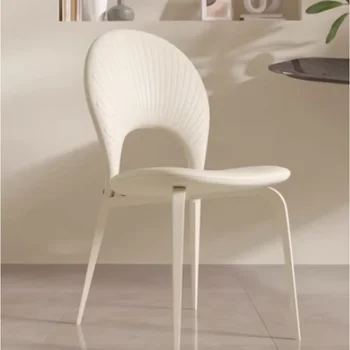 Белые Дизайнерские обеденные стулья Скандинавские Современные Офисные стулья для вечеринок Гламурная гостиная Японские Туалетные столики Мебель для дома