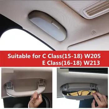 Бесплатная Доставка Чехол Солнцезащитные Очки Держатель для солнцезащитных очков Чехол Коробка для Mercedes Benz C Class (2015-2018) W205 E Class (2016-2018) W213