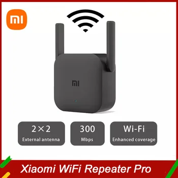 Глобальная версия Xiaomi Mijia WiFi Repeater Pro Amplifier Router 300M Сеть ретранслятора 2.4G Mi Wireless Router 2 антенны Home