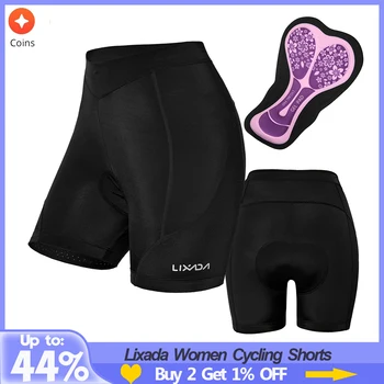 Женские велосипедные шорты Lixada с 3D поролоновой гелевой подкладкой, Противоударные велосипедные шорты для горных гонок, Дышащее велосипедное нижнее белье, трусы