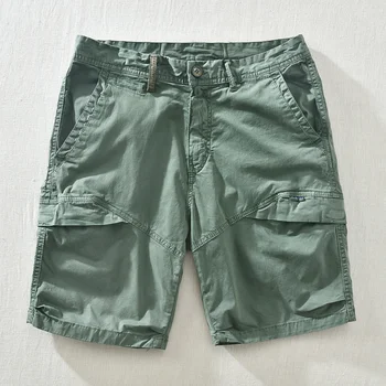 Летние Повседневные Дышащие Удобные мужские короткие брюки-карго 2023, модные Универсальные шорты для бега трусцой с несколькими карманами, мужские
