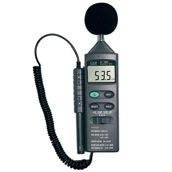 Многофункциональный Измеритель окружающей Среды 4 в 1 DT-8820, Измеритель Уровня звука, Термопара, Измеритель Освещенности, Измеритель влажности и температуры