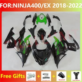 Мотоцикл Весь Комплект обтекателей подходит для Ninja400 EX400 EX Ninja 400 2018 2019 2020 2021 2022 2023 комплект обтекателей кузова зеленый черный