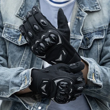 Мотоциклетные перчатки для мужчин, женские противоскользящие дышащие перчатки с сенсорным экраном для шоссейных гонок, велосипедные мото-перчатки из материала Pique