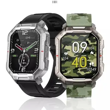 Мужские смарт-часы NX3 с Bluetooth-вызовом, прочные спортивные умные часы на открытом воздухе, 1,83-дюймовые, для мониторинга частоты сердечных сокращений, артериального давления, состояния здоровья