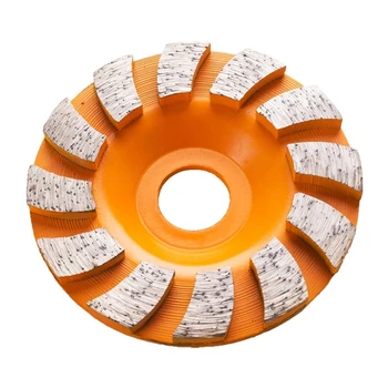 Набор алмазных шлифовальных кругов 9ШТ для бетона, гранита и мрамора- 3-дюймовый сегментированный диск с турбонаддувом и 4 каменными накладками