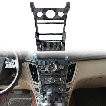 Накладка на кнопку панели центрального управления автомобиля, Запасные Части для Cadillac CTS 2008-2013, АБС-карбоновое волокно