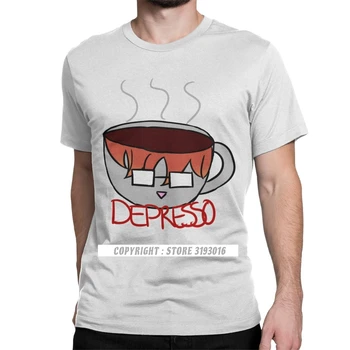 Панк-футболка Depresso Mystic Messenger MM BG Otome Game Camisa Футболка Мужская Одежда для Хэллоуина Мужские Однотонные Футболки