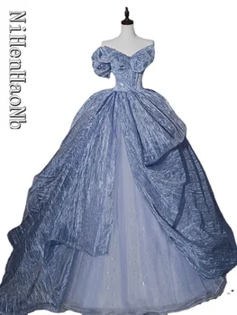 Роскошное свадебное платье принцессы из сказочного тюля 2023, Элегантное бальное платье для женщин, свадебное платье de Noiva