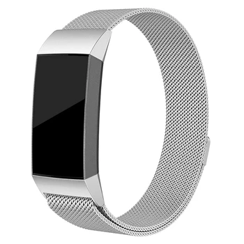 Смарт-часы с миланским ремешком из нержавеющей стали, замененным смарт-браслетом, аксессуары для Fitbit charge3 для отправки подарков друзьям