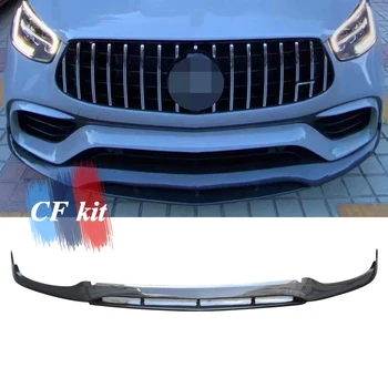 Спойлер Для Губ И Подбородка Переднего Бампера Из Углеродного Волокна Для Mercedes-Benz GLC63 AMG 2018 UP