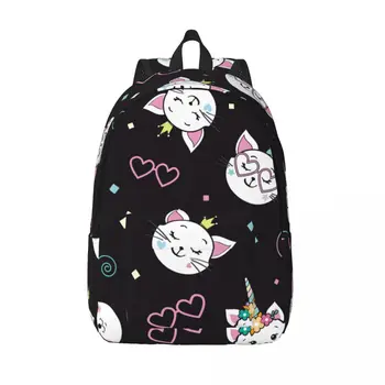 Студенческая сумка, милый забавный кот, рюкзак с единорогом, легкий рюкзак для родителей и детей, сумка для ноутбука
