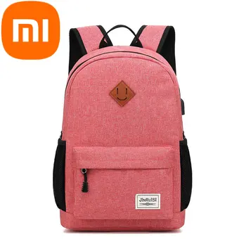 Студенческий рюкзак Xiaomi, школьная сумка большой емкости, USB-аккумуляторная деловая сумка, сумка для компьютера, мужской и женский рюкзак