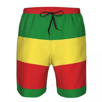 Флаг Эфиопии, Быстросохнущие плавательные шорты для мужчин, купальники, мужской купальник, плавки, Летняя пляжная одежда для купания