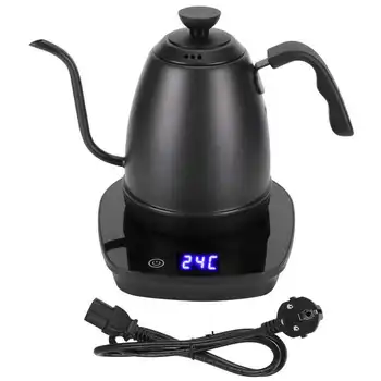 Электрический чайник Gooseneck с дисплеем для приготовления кофе Кухонные принадлежности EU AC220-240V