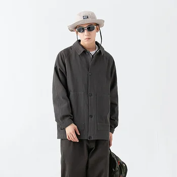 Япония, мужская уличная одежда, Amekaji, Уличная мода, Свободная Повседневная Винтажная куртка-карго, пальто, Женское мужское пальто, Верхняя одежда Cityboy