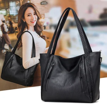 бренд 2023, высококачественная повседневная сумка из мягкой кожи с большим карманом, женская сумка через плечо, сумка большой емкости