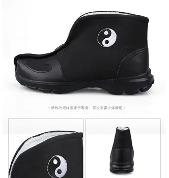 унисекс EU34 ~ EU46 Высококачественная осенне-зимняя теплая даосская обувь на толстой подошве даосизм кунг-фу сапоги тайцзи кроссовки